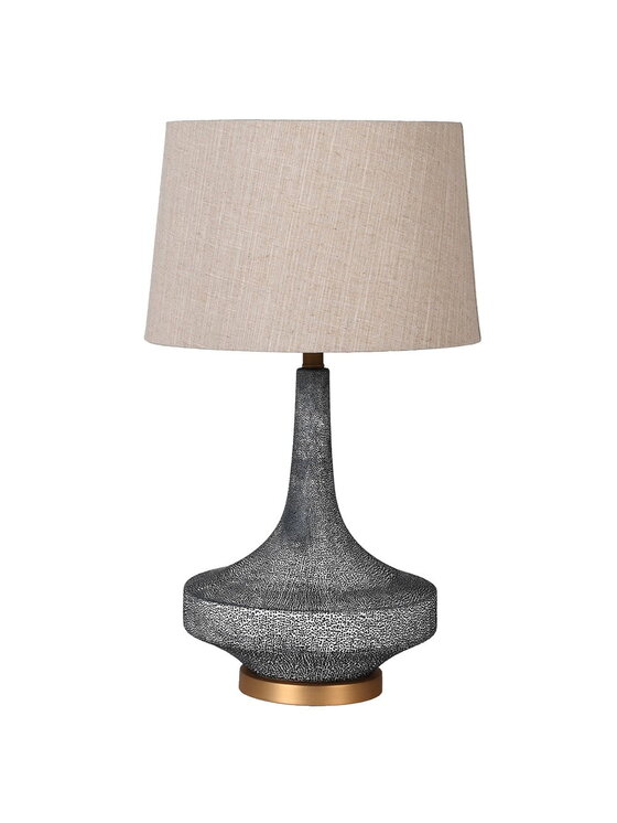 Decoratore Decoratore Lampa Stołowa Shagreen Wys. 70cm Szary