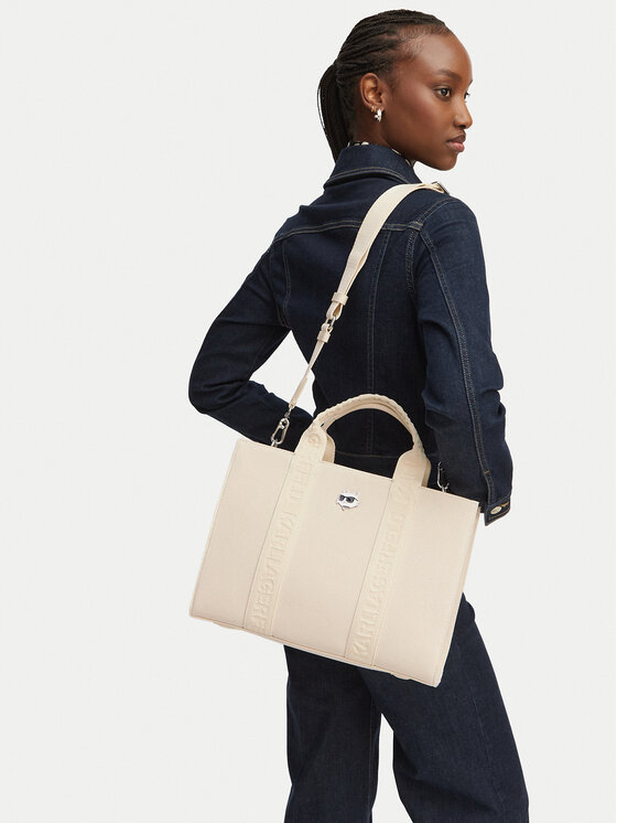 KARL LAGERFELD Torebka B2W50090 Kremowy