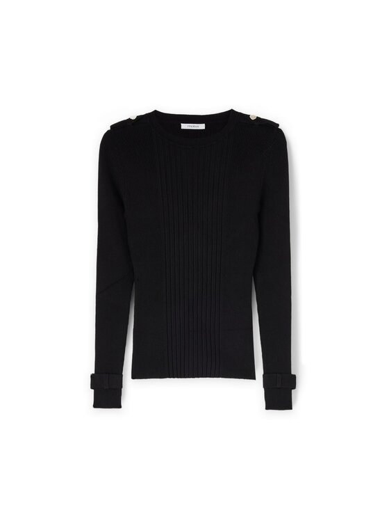 Motivi Motivi Sweter M357W003440N033 Czarny Slim Fit