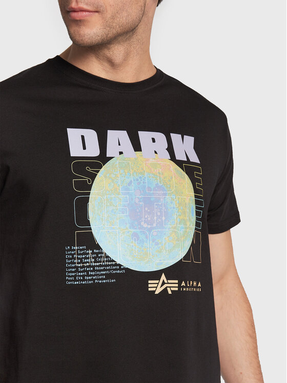 Alpha Industries Alpha Industries T-Shirt Dark Side 108510 Czarny Regular Fit