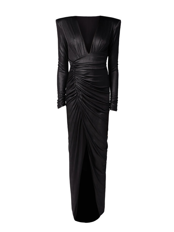 sax35th sax35th Sukienka wieczorowa STARDUST Czarny Slim Fit