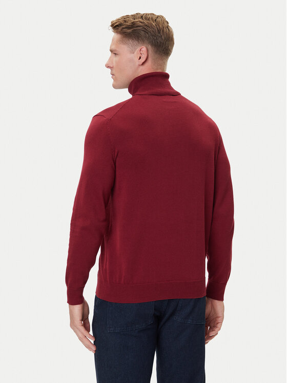 Gant Gant Rollkragenpullover 8030563 Dunkelrot Regular Fit
