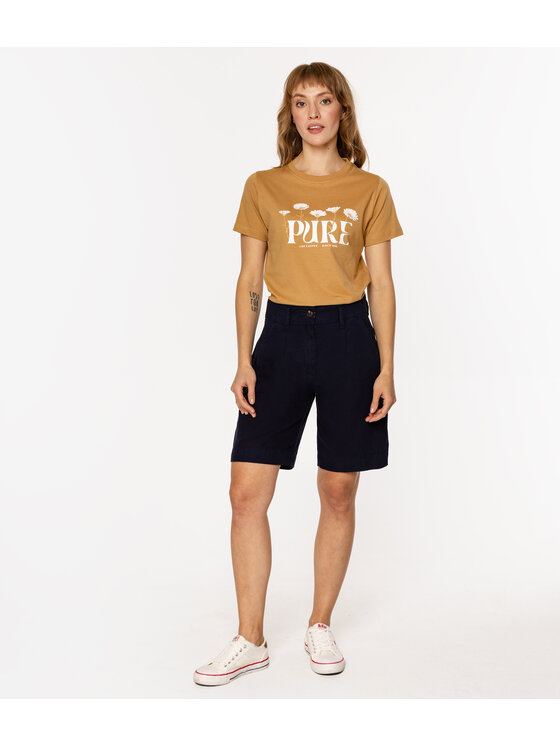 Lee Cooper Lee Cooper Bermudy LINDA 3600 Granatowy Regular Fit