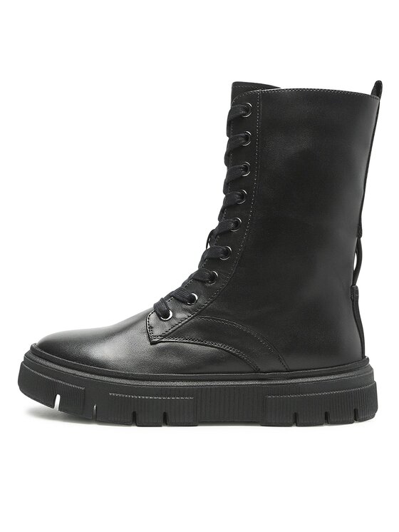 Geox Geox Šnurovacia obuv D Isotte E D26TZE 00085 C9999 Čierna