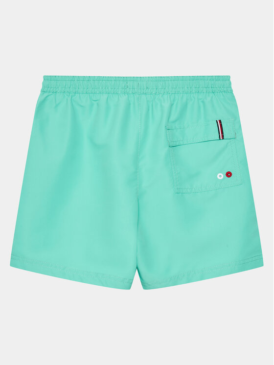 Tommy Hilfiger Tommy Hilfiger Szorty kąpielowe UB0UB00487 Zielony Regular Fit