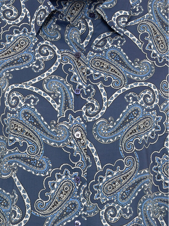 Olsen Olsen Πουκάμισο 12001839 Σκούρο μπλε Regular Fit