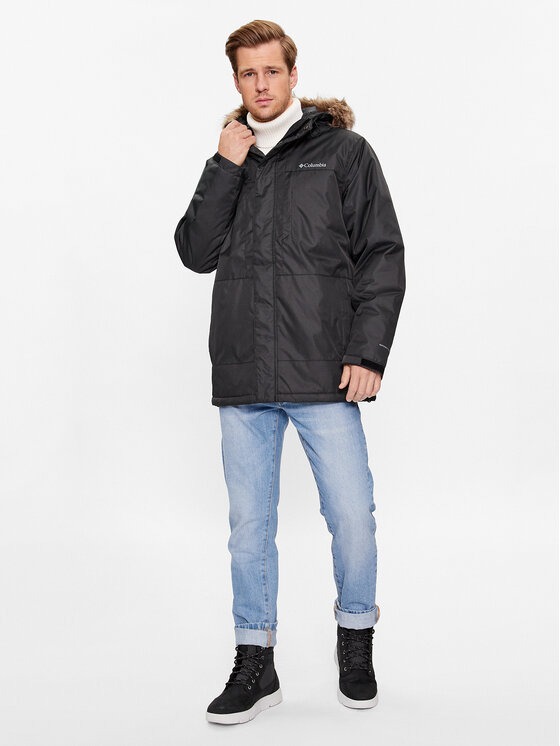 Columbia Columbia Žieminė striukė Leif Trail™ Parka Juoda Regular Fit