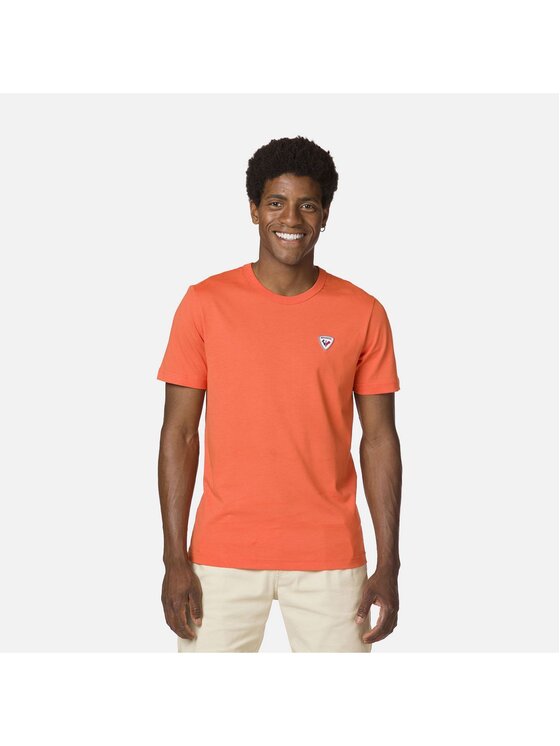 Rossignol Rossignol T-Shirt Logo Plain Tee Pomarańczowy Regular Fit