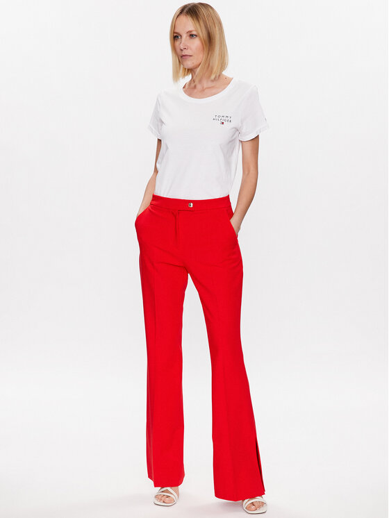 Tommy Hilfiger Tommy Hilfiger Tričko UW0UW04525 Biela Relaxed Fit