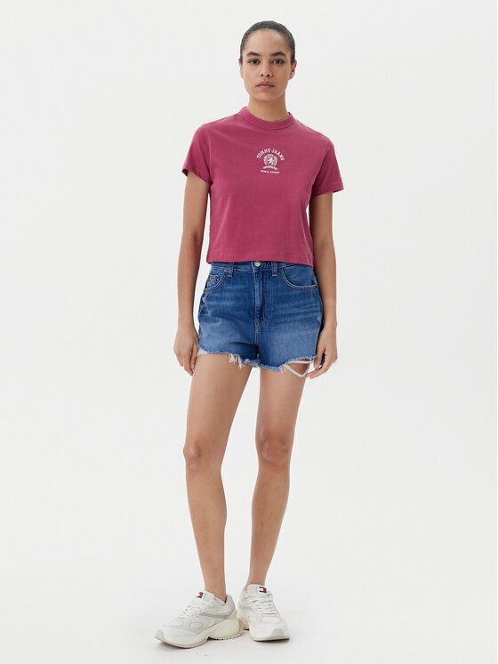Tommy Jeans Tommy Jeans T-Shirt Varsity DW0DW20317 Rosa Regular Fit