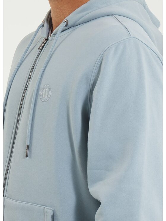 PITBULL PITBULL Bluza Bluza męska rozpinana z kapturem Washed Lancaster II XL Błękitny Regular Fit