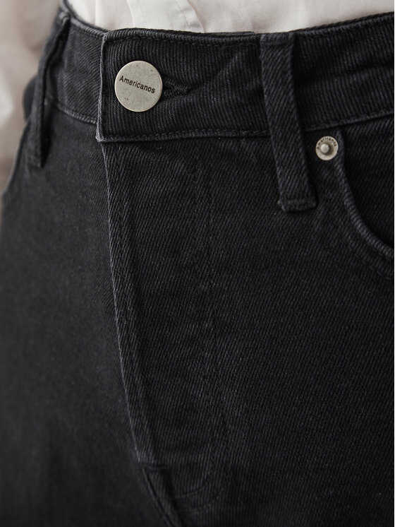 Americanos Americanos Blugi Unisex Delaware Negru Straight Leg