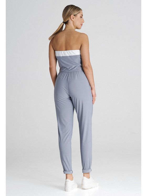 FIGL FIGL Kombinezon M1025 Szary Regular Fit