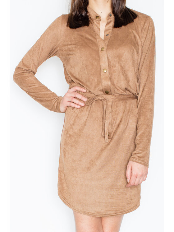 FIGL FIGL Šaty M454 Béžová Regular Fit