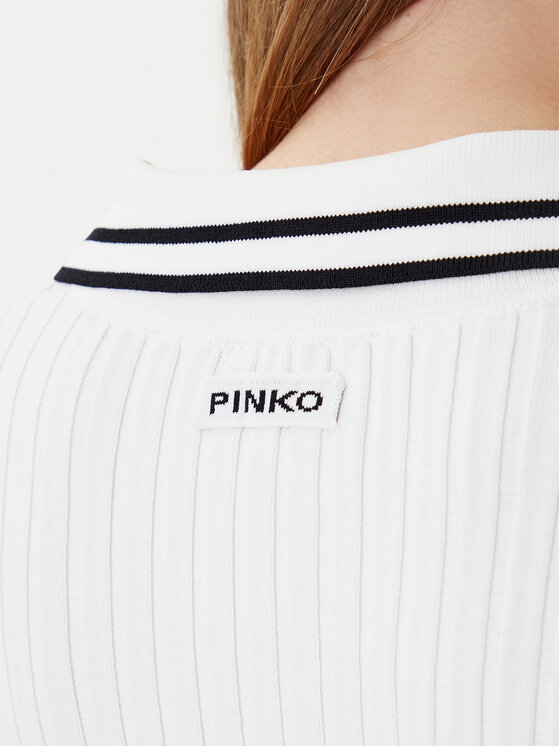 PINKO PINKO Džemperis Linosa 105418 A2PS Balts Regular Fit