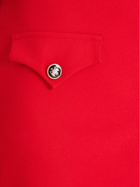 Morgan Morgan Mini sijonas 252-JADOR.F Raudona Slim Fit