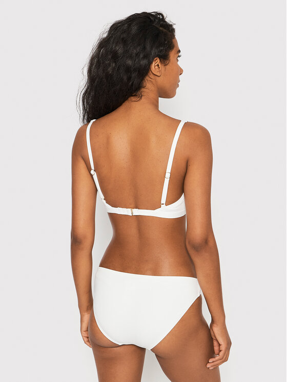 MICHAEL Michael Kors MICHAEL Michael Kors Bikini partea de jos Solids Classic MM8H142 Alb