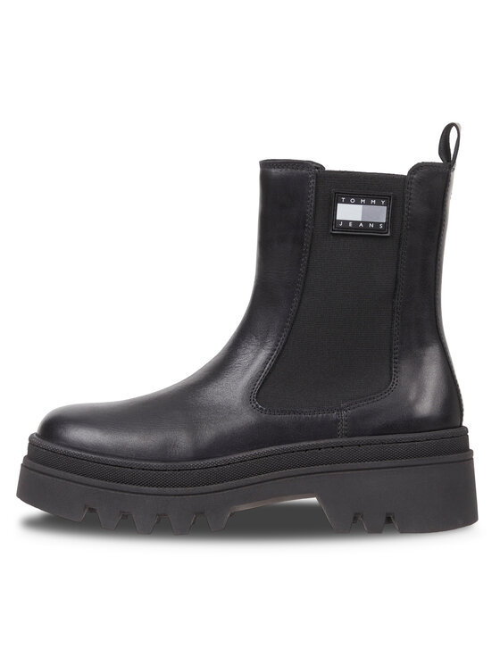 Tommy Jeans Tommy Jeans Μποτάκια με λάστιχο Tjw Fashion Chelsea EN0EN02295 Μαύρο