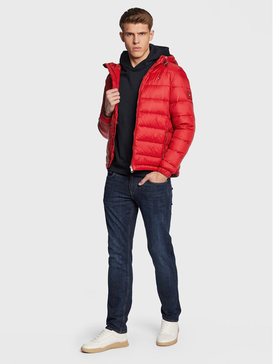 Tommy Hilfiger Tommy Hilfiger Giacca di transizione Quilted MW0MW29007 Rosso Regular Fit