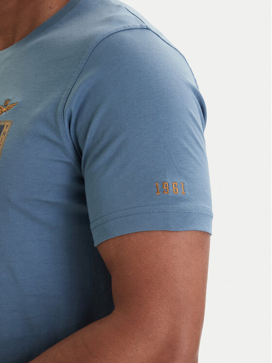 Aeronautica Militare Aeronautica Militare T-Shirt 261TS2534UJ00641 Blau Regular Fit