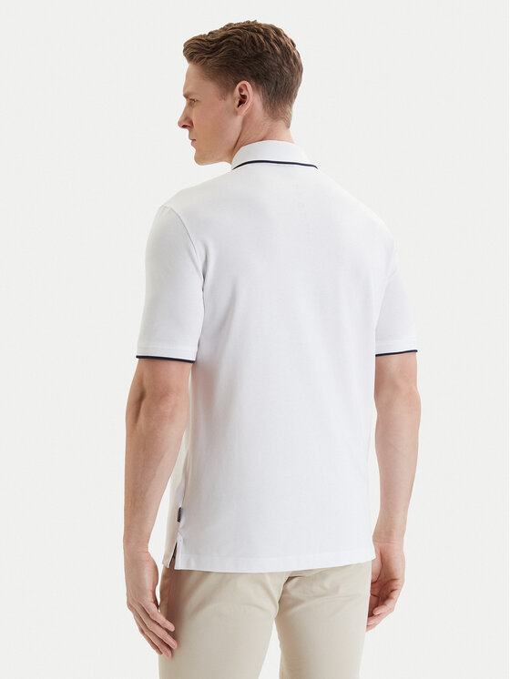 Bugatti Bugatti Polo 8150-75033C Balts Regular Fit