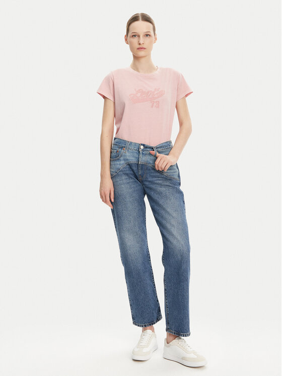 Levi's® Levi's® Póló Graphic A8804-0039 Rózsaszín Boxy Fit