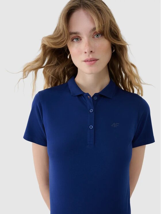 4F 4F Polo 4FWMM00TPTSF514-031S Blu scuro Slim Fit