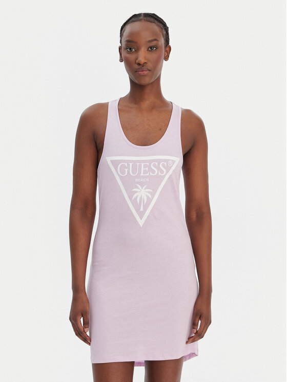 Guess Guess Plážové šaty E3GP03 JA914 Fialová Regular Fit