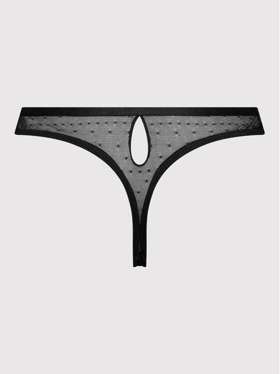 Triumph Triumph Stringi Tempting Tulle 10210063 Czarny