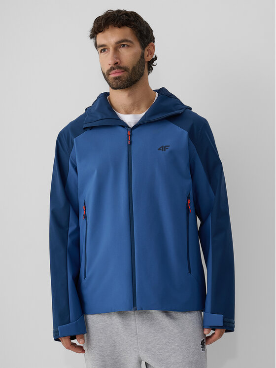 4F 4F Kurtka przejściowa URBAN COMMUTER Granatowy Regular Fit
