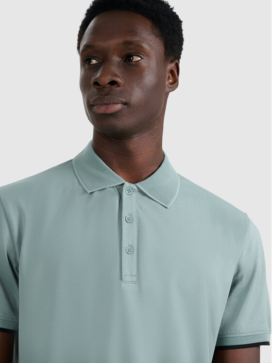 4F 4F Polo MIDSHOP TEXTILE Khaki Regular Fit