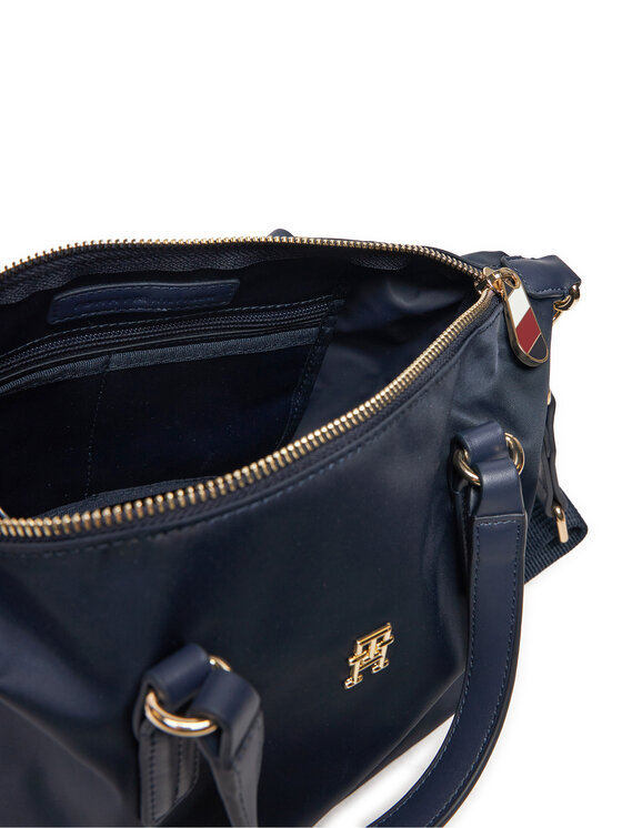 Tommy Hilfiger Tommy Hilfiger Táska Poppy Th Small Tote AW0AW15640 Sötétkék