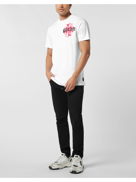 PHILIPP PLEIN PHILIPP PLEIN Tričko 26215 Biela Regular Fit