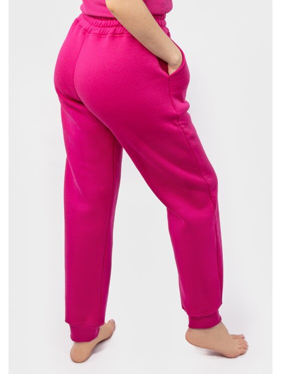 DKaren Sport DKaren Sport Spodnie materiałowe DK-K-P3 Różowy Classic Fit