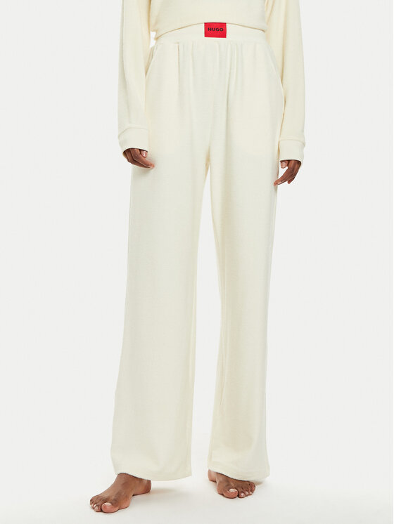 HUGO Hugo Pyjamahose Snoozie 50523406 Écru Regular Fit