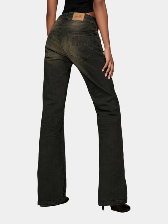 MADE BY SOCIETY MADE BY SOCIETY Spodnie materiałowe SUDDEN Jeans - P27216 Czarny Basic Fit