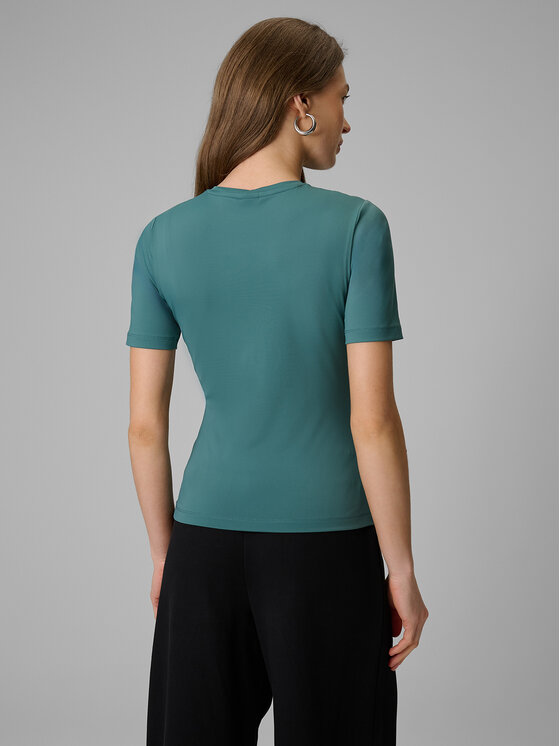 4F 4F T-Shirt ESSENTIAL 2 Turkusowy Slim Fit