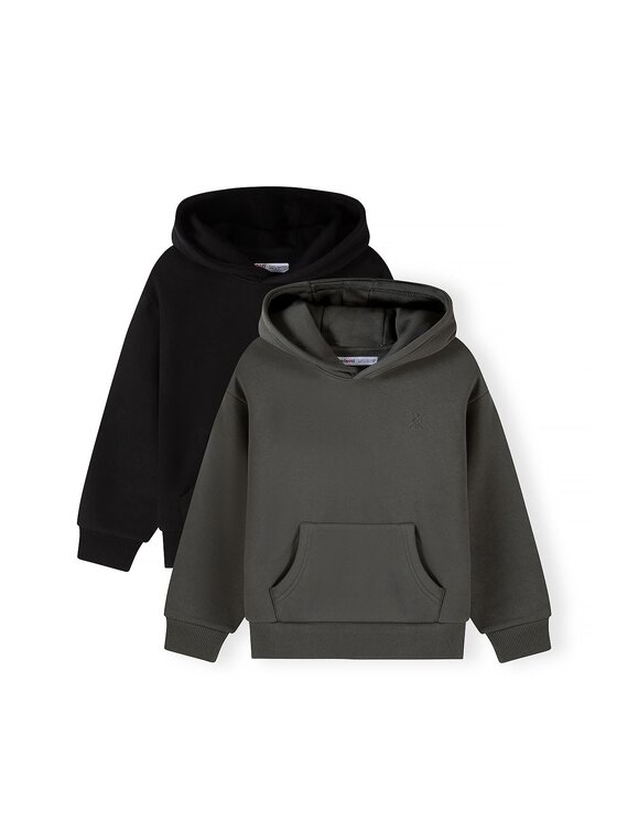 minoti minoti Bluza 33FLEECE286 Czarny Regular Fit