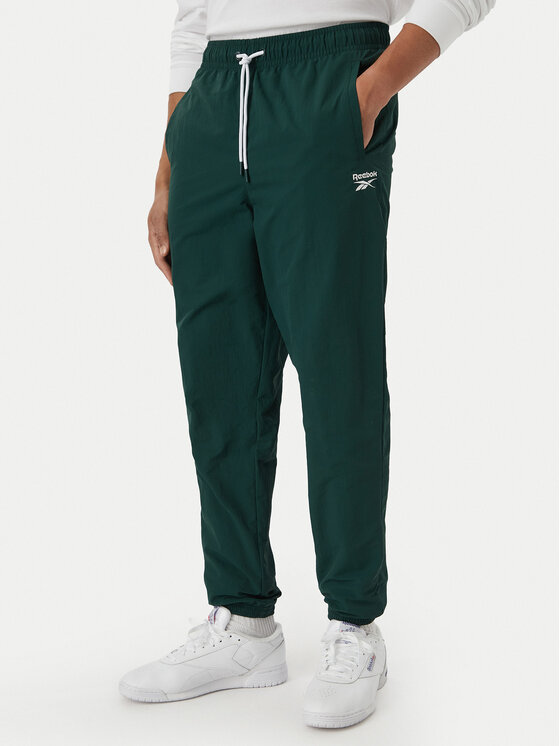 Reebok Pantaloni trening Mieszko RK25722CCM Verde închis Regular Fit