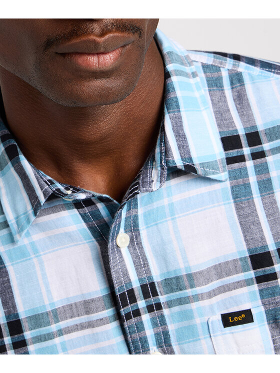 Lee Lee Camicia 112349056 Blu Regular Fit