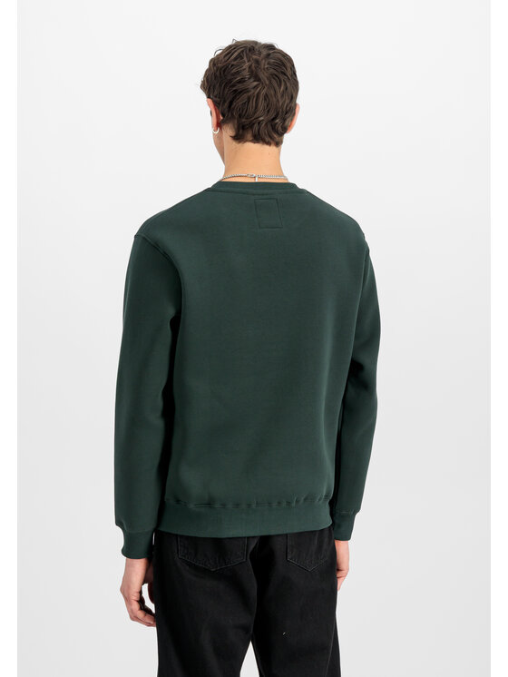 Alpha Industries Alpha Industries Mikina Basic Big Logo Sweatshirt Zelená Regular Fit