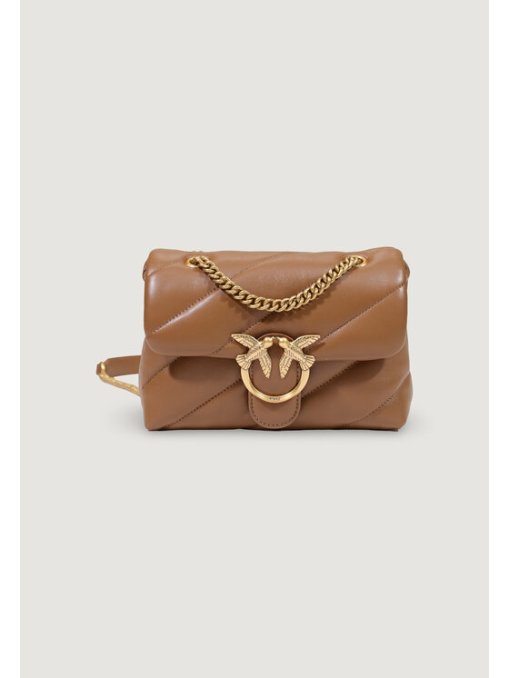 PINKO PINKO Τσάντα LOVE PUFF MINI CL SHEEP NAPPA Καφέ