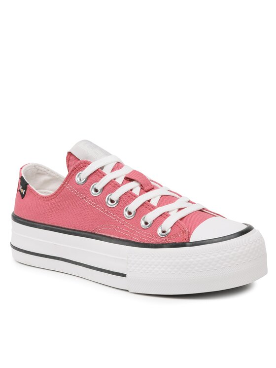 Converse basse femme corail sale