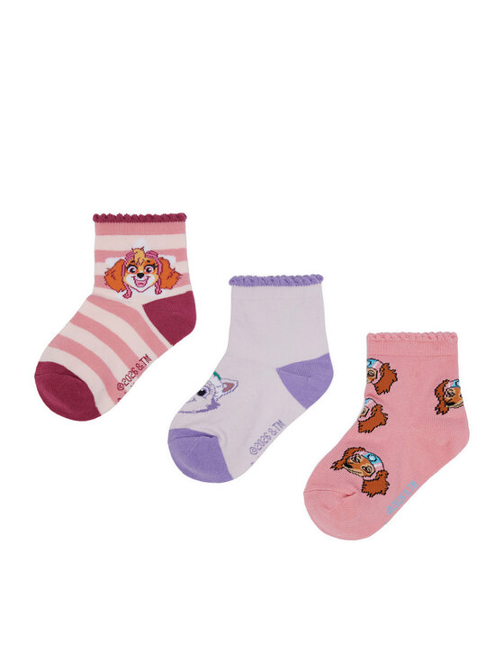 Paw Patrol Șosete lungi CEO-ACCCS-AW26-108PAW(3-PACK) Roz