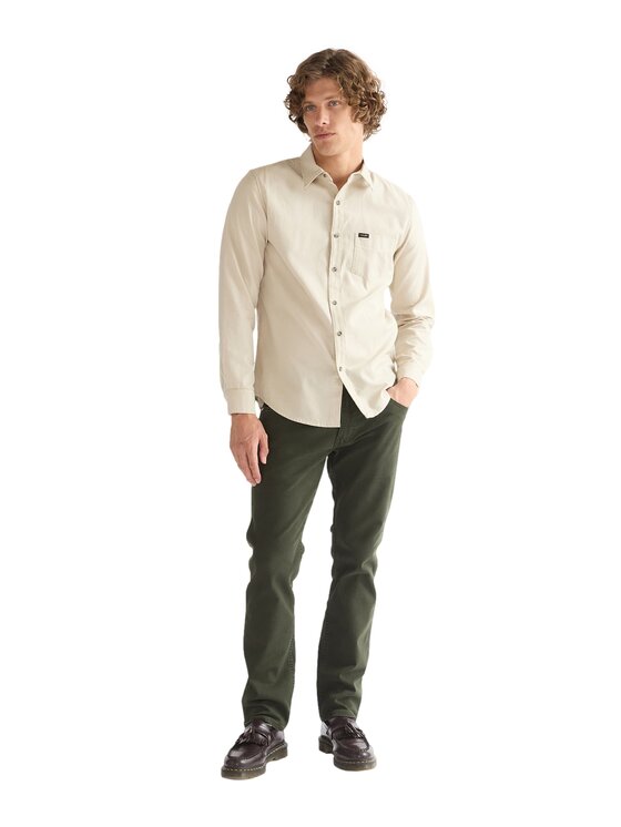 Wrangler Wrangler Koszula 112386953 Beżowy Regular Fit