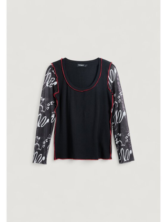 Desigual Desigual Πουλόβερ TS_MARTINA Μαύρο To Fit