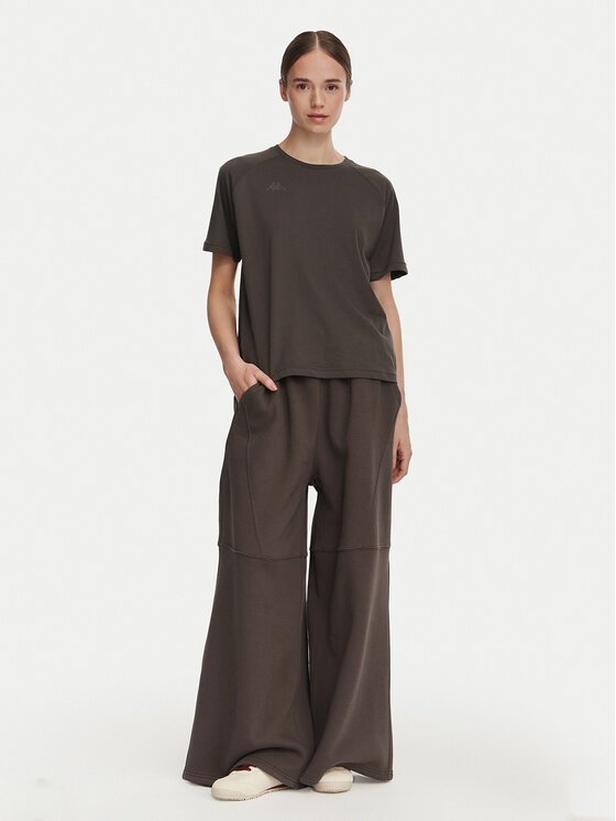 Kappa Kappa Παντελόνι φόρμας 36226ZW Καφέ Oversize
