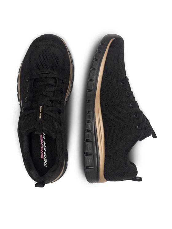 Skechers Skechers Snīkeri GRACEFUL 12615 BKRG Melns