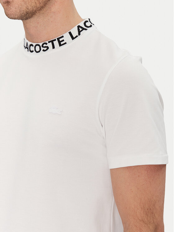 Lacoste Lacoste Tricou TH9582 Alb Regular Fit