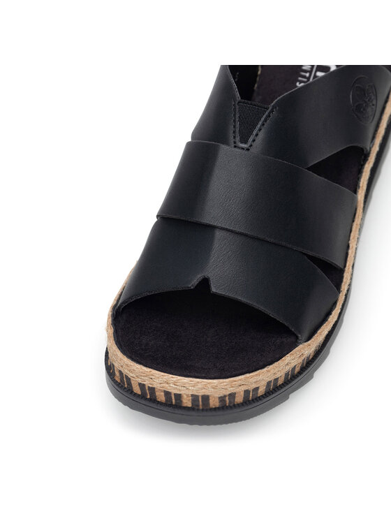Rieker Rieker Espadryle V7989-00 Czarny